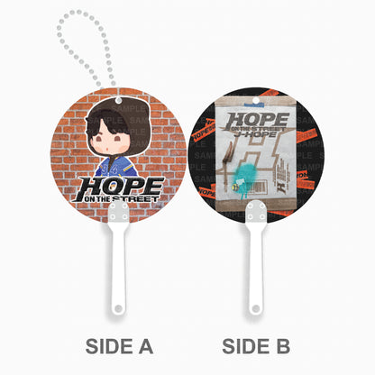 [FANMADE] BTS Inspired Mini Image Picket Fan Keyring