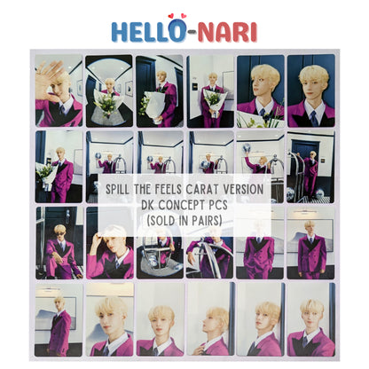 [DK] SEVENTEEN SPILL THE FEELS Carat Version Concept Photocards (Sold in pairs)