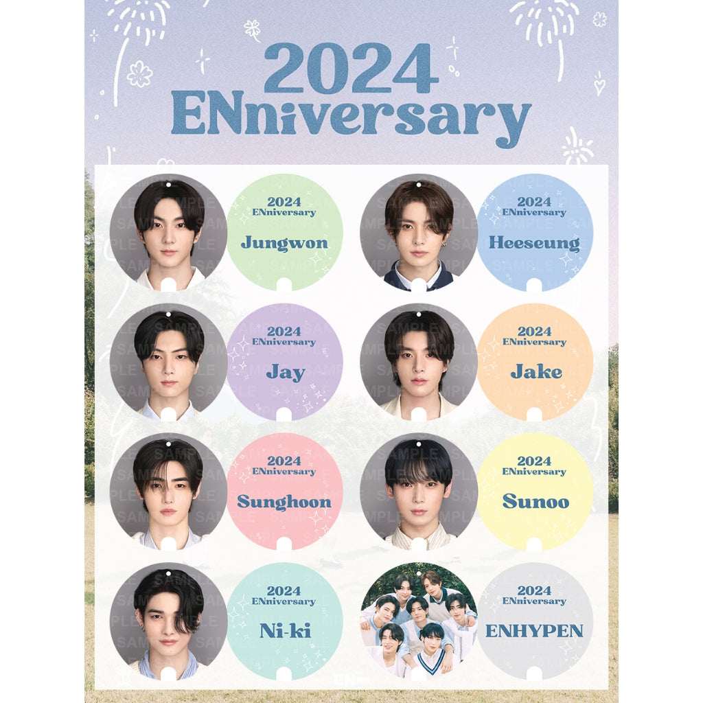 [FANMADE] ENHYPEN Mini Image Picket Fan Keyring