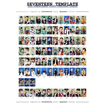 SEVENTEEN 2025 SVT 9th Fan Meeting: SEVENTEEN in CARAT LAND Official Trading Cards (Tingi)
