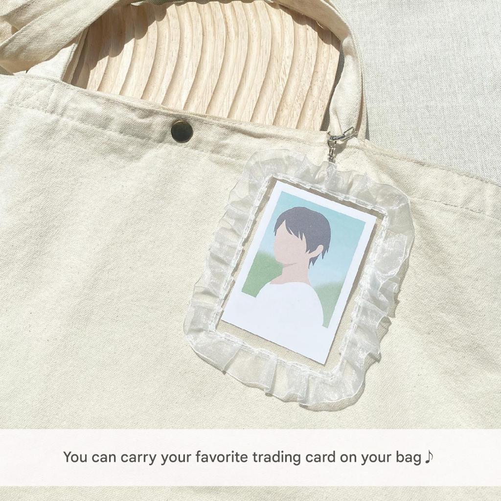 HAPILA Photocard Holder/Case Keychain With Ribbon