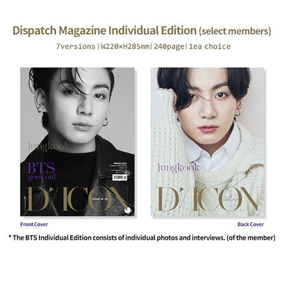 BTS DICON Magazine Vol. 10 'BTS Goes On' Individual Edition