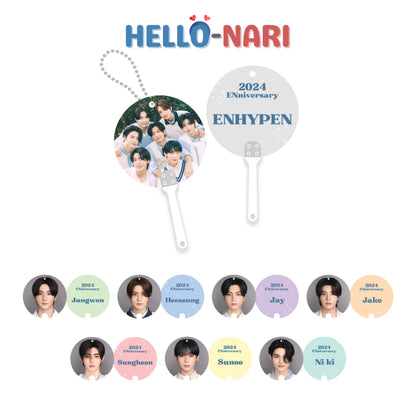 [FANMADE] ENHYPEN Mini Image Picket Fan Keyring