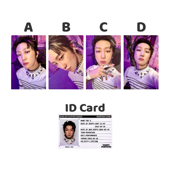 SEVENTEEN HAPPY BURSTDAY Standard Version: New Burstday - Official Album Photocards