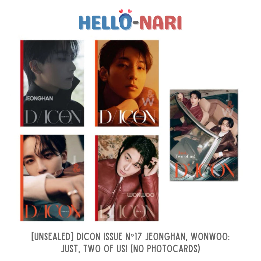 DICON ISSUE No17 JEONGHAN, WONWOO: Just, Two of us! (No Photocards)