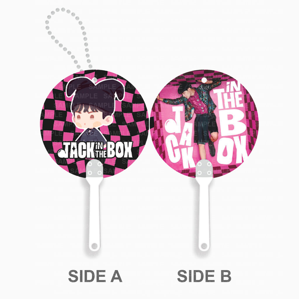 [FANMADE] BTS Inspired Mini Image Picket Fan Keyring
