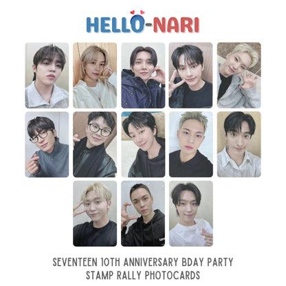 SEVENTEEN 10th Anniversary B-Day Party Stamp Rally Photocards (Burst Stage Happy Burstday)