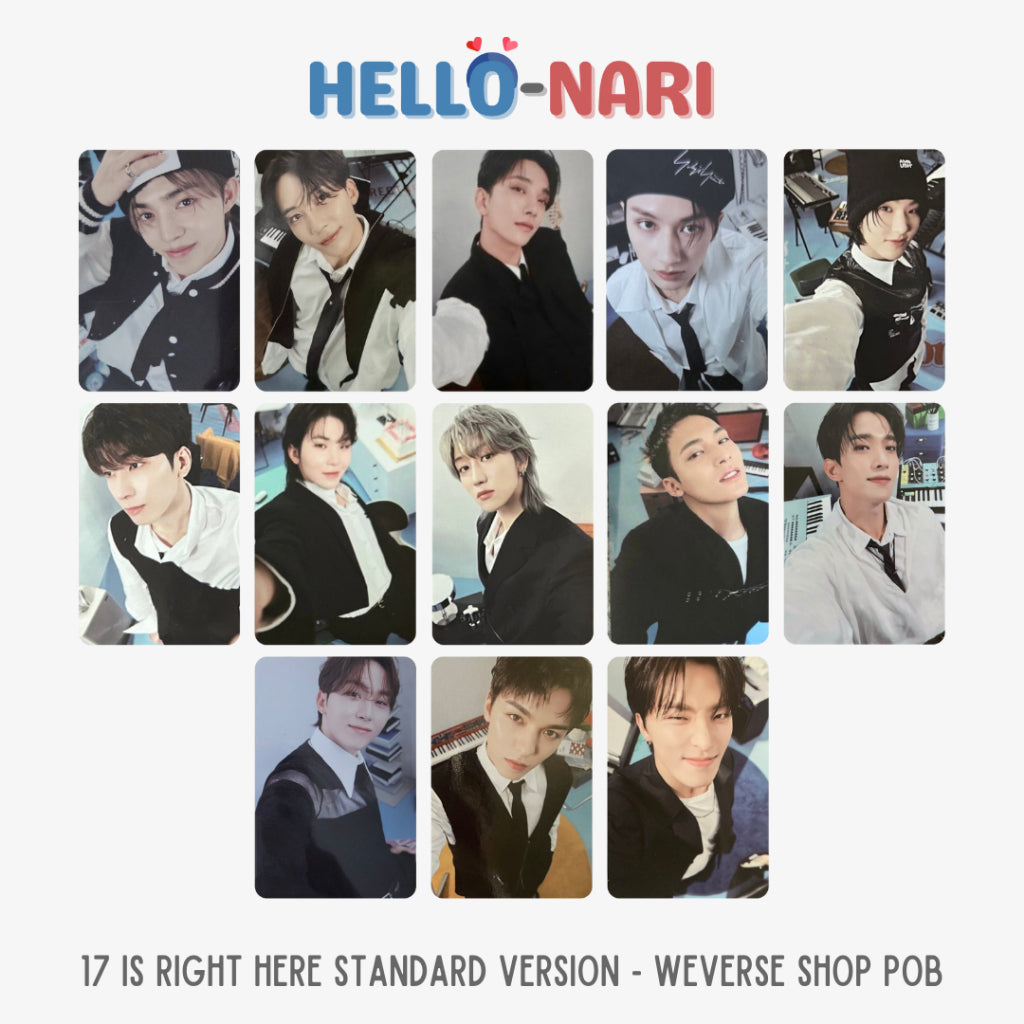 [WEVERSE GLOBAL] SEVENTEEN 17 IS RIGHT HERE Standard Version POB Photocards