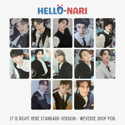 [WEVERSE GLOBAL] SEVENTEEN 17 IS RIGHT HERE Standard Version POB Photocards