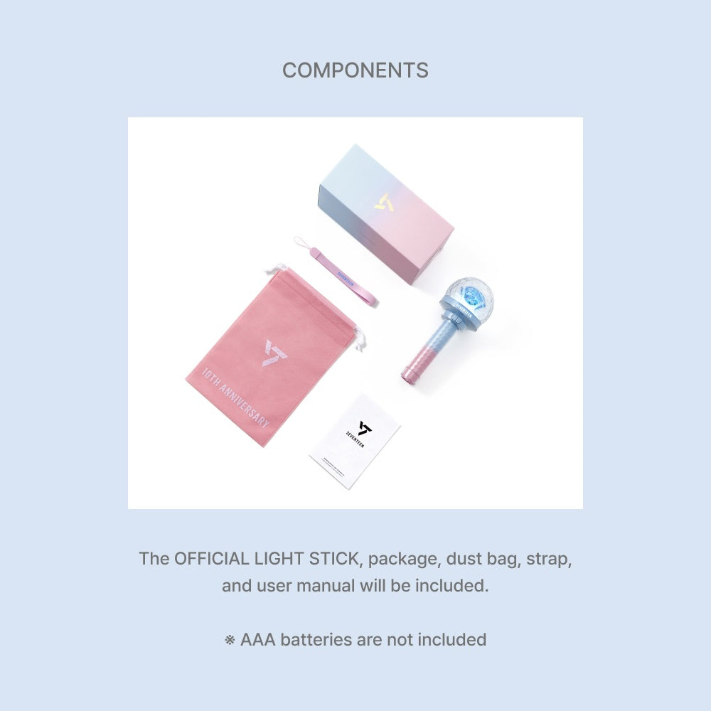 SEVENTEEN Official Light Stick - Carat Bong Version 3 10th Anniversary