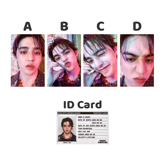 SEVENTEEN HAPPY BURSTDAY Standard Version: New Burstday - Official Album Photocards