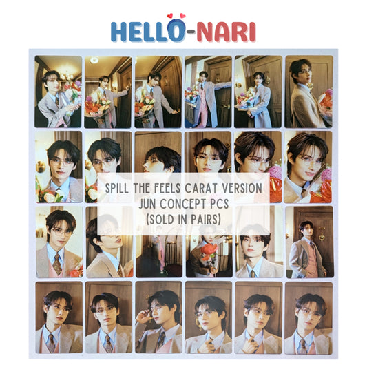 [JUN] SEVENTEEN SPILL THE FEELS Carat Version Concept Photocards (Sold in pairs)