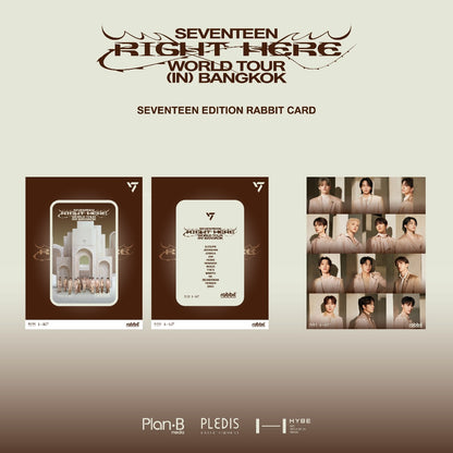 SEVENTEEN Edition Rabbit Card for Bangkok Mass Transit System (BTS Skytrain)