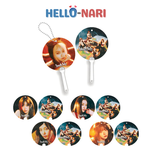 [FANMADE] LE SSERAFIM Mini Image Picket Fan Keyring