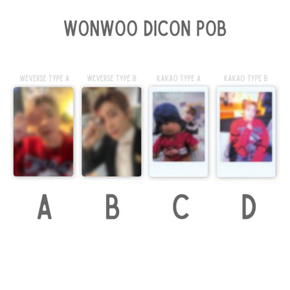 DICON VOLUME No26 SEVENTEEN WONWOO & MINGYU : White Midnight Official Photocards