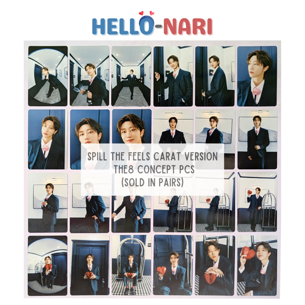 [THE8] SEVENTEEN SPILL THE FEELS Carat Version Concept Photocards (Sold in pairs)