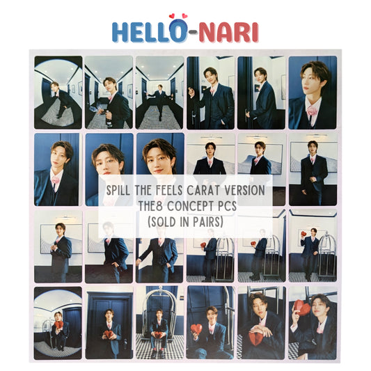 [THE8] SEVENTEEN SPILL THE FEELS Carat Version Concept Photocards (Sold in pairs)