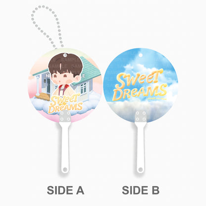 [FANMADE] BTS Inspired Mini Image Picket Fan Keyring