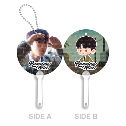 [FANMADE] BTS Inspired Mini Image Picket Fan Keyring