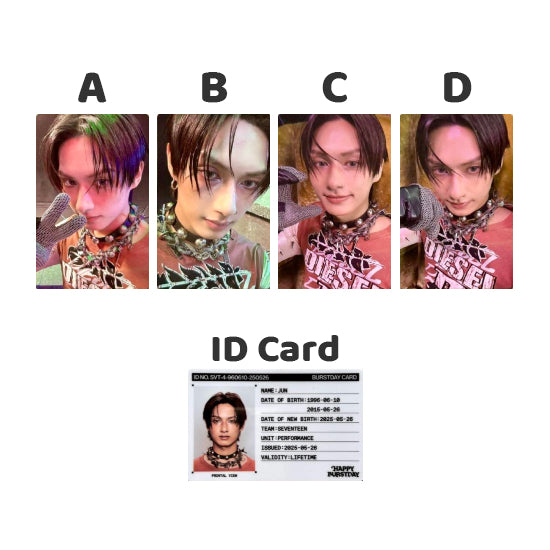 SEVENTEEN HAPPY BURSTDAY Standard Version: New Burstday - Official Album Photocards