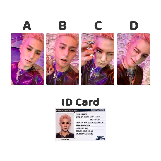 SEVENTEEN HAPPY BURSTDAY Standard Version: New Burstday - Official Album Photocards