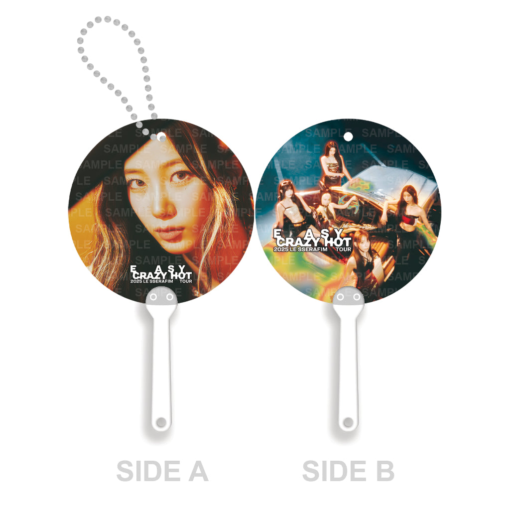 [FANMADE] LE SSERAFIM Mini Image Picket Fan Keyring