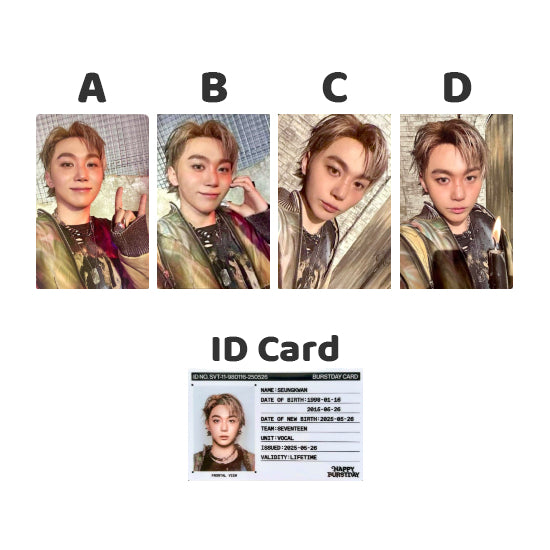 SEVENTEEN HAPPY BURSTDAY Standard Version: New Burstday - Official Album Photocards