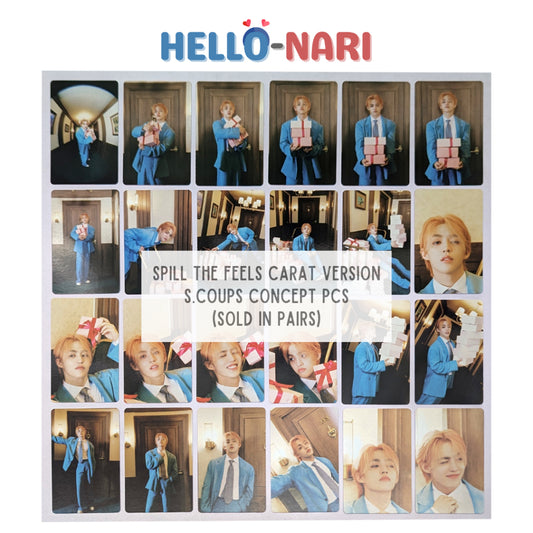 [S.COUPS] SEVENTEEN SPILL THE FEELS Carat Version Concept Photocards (Sold in pairs)