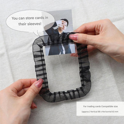 HAPILA Photocard Holder/Case Keychain With Ribbon