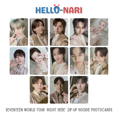 SEVENTEEN 'RIGHT HERE' World Tour in Goyang Zip-Up Hoodie Official Photocards