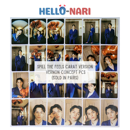 [VERNON] SEVENTEEN SPILL THE FEELS Carat Version Concept Photocards (Sold in pairs)