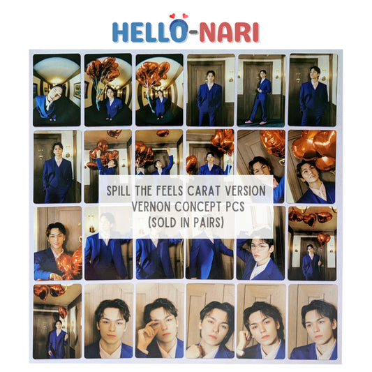 [VERNON] SEVENTEEN SPILL THE FEELS Carat Version Concept Photocards (Sold in pairs)