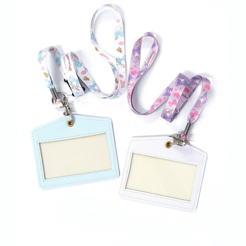 SANRIO ID Case and Neck Strap (Cinnamoroll / Kuromi)