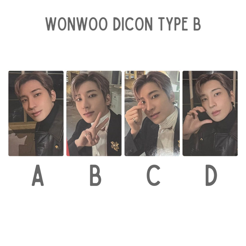 DICON VOLUME No26 SEVENTEEN WONWOO & MINGYU : White Midnight Official Photocards