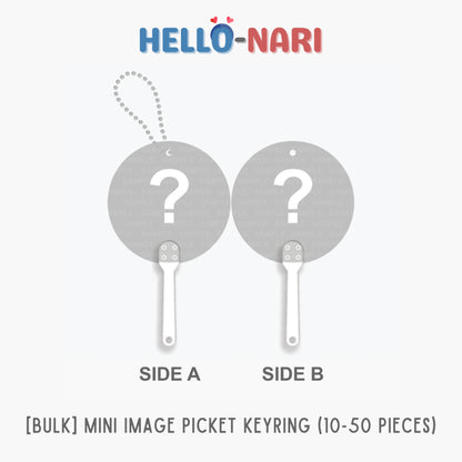 [BULK][FANMADE] Custom Mini Image Picket Fan Keyring (K-Pop, P-Pop, Personal Events)