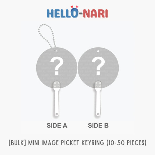[BULK][FANMADE] Custom Mini Image Picket Fan Keyring (K-Pop, P-Pop, Personal Events)