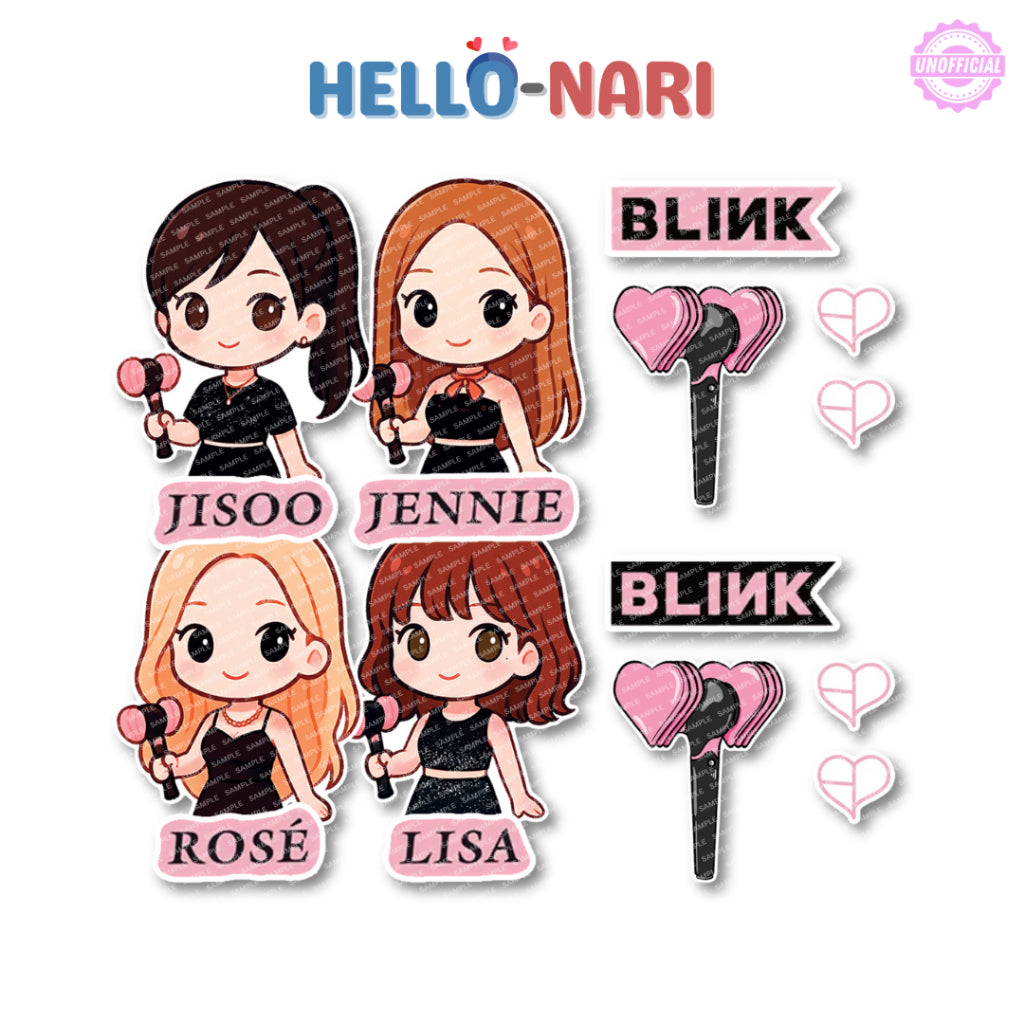 [FANMADE] BLACKPINK Inspired Stickers | Matte | Vinyl Sticker | Waterproof | Long-lasting | Chibi