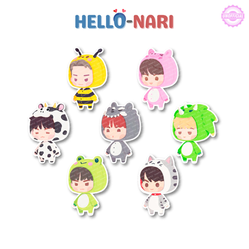 [FANMADE] BTS Island Inspired Stickers | Matte | Vinyl Sticker | Waterproof | Die Cut | Easy Peel