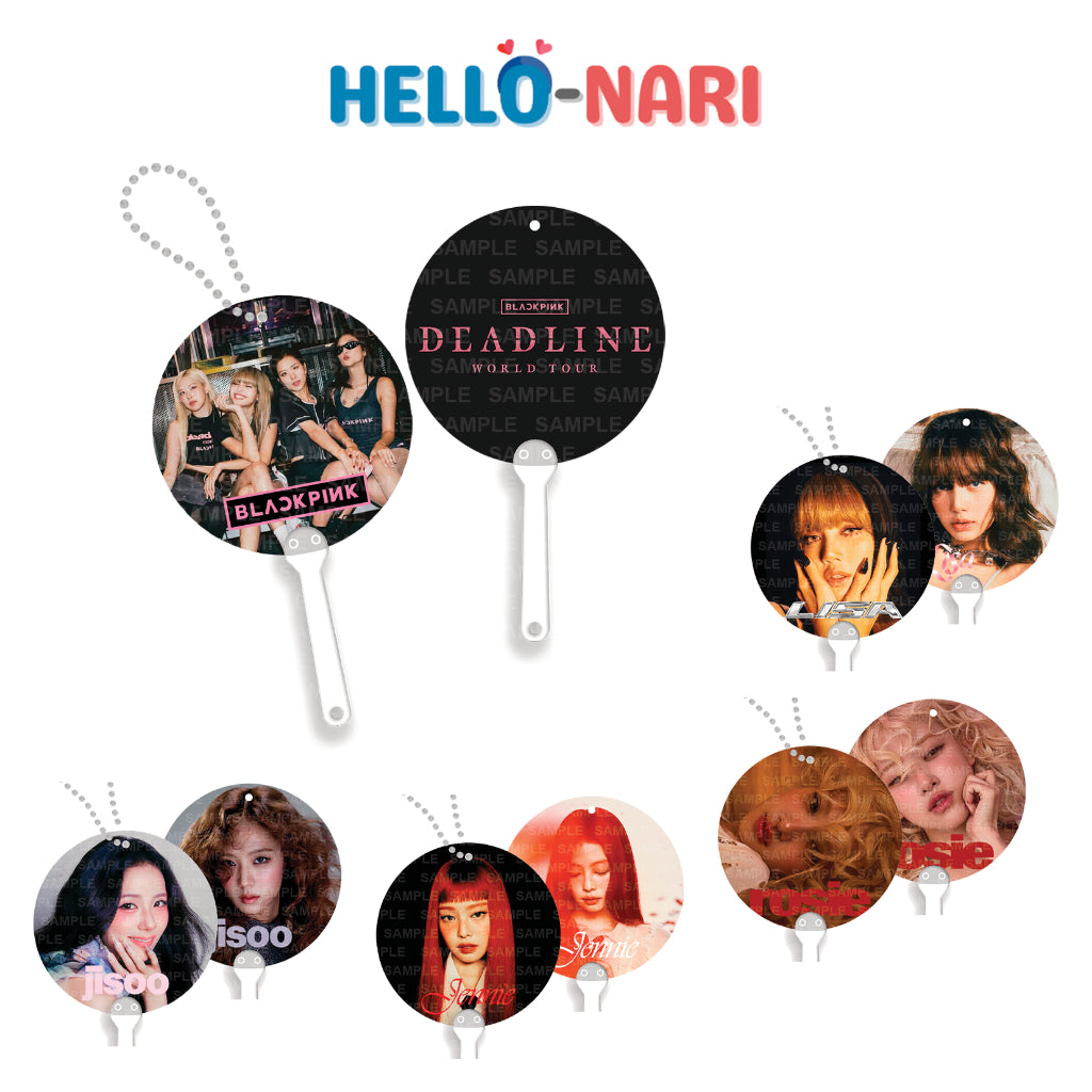 [FANMADE] BLACKPINK Inspired Mini Image Picket Fan Keyring