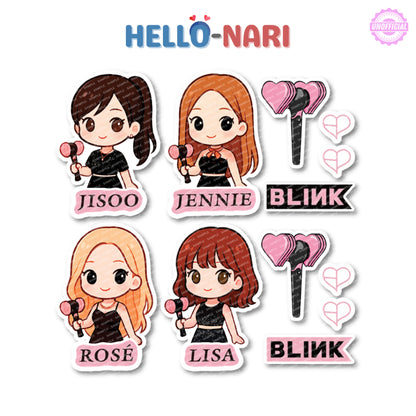 [FANMADE] BLACKPINK Inspired Stickers | Matte | Vinyl Sticker | Waterproof | Long-lasting | Chibi