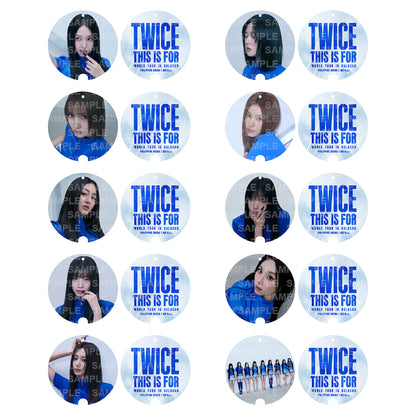 [FANMADE] TWICE Inspired Mini Image Picket Fan Keyring