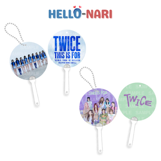 [FANMADE] TWICE Inspired Mini Image Picket Fan Keyring
