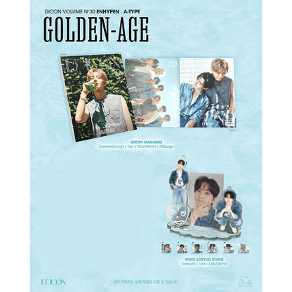 [UNSEALED] DICON VOLUME N°30 ENHYPEN GOLDEN AGE (A-Type) / EVEN-MORE (B-Type) (No Photocards)