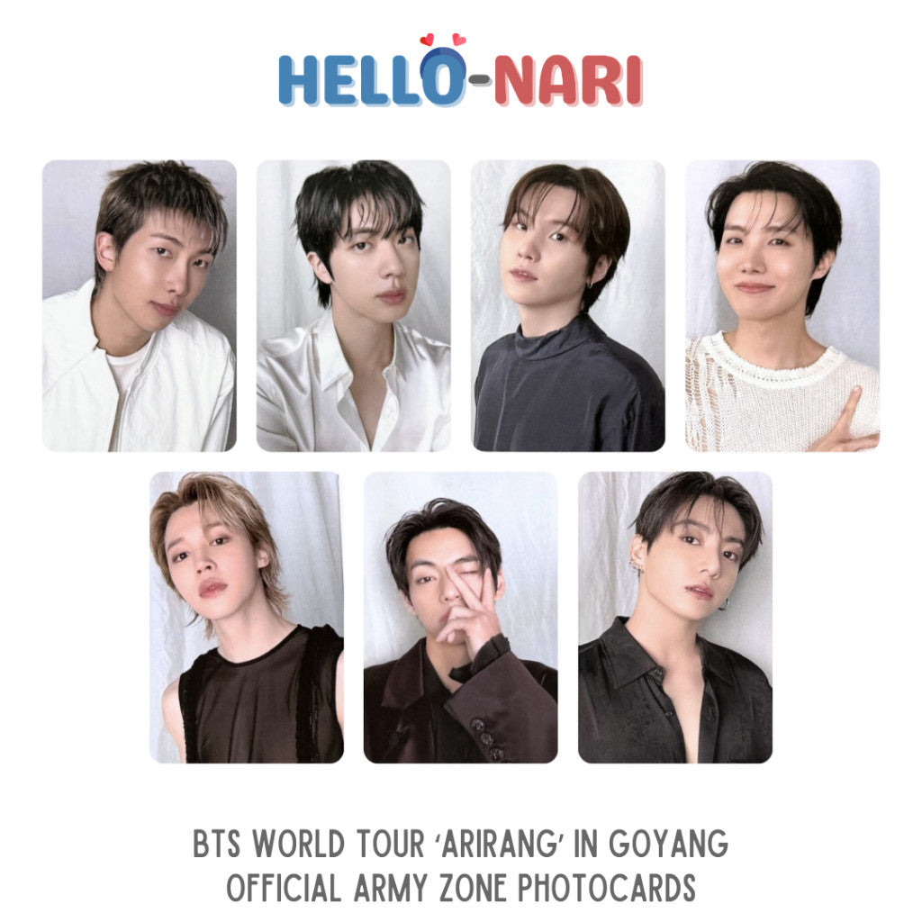 BTS World Tour ‘ARIRANG’ in Goyang Official ARMY Zone Photocards (Unsealed | Loose | Tingi)