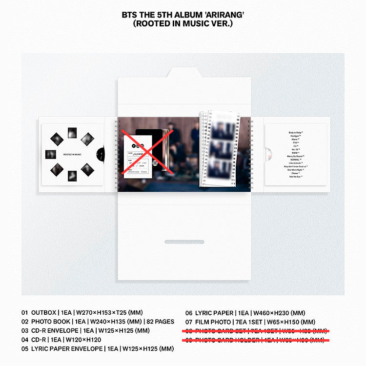 [UNSEALED] BTS 5th Album ARIRANG Standard Version (No Photocards) (Rooted in Korea | Rooted in Music