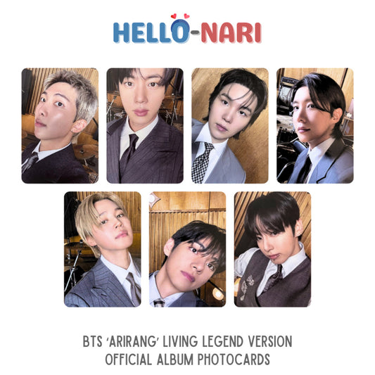 BTS 5th Album ARIRANG Living Legend Version Official Album Photocards