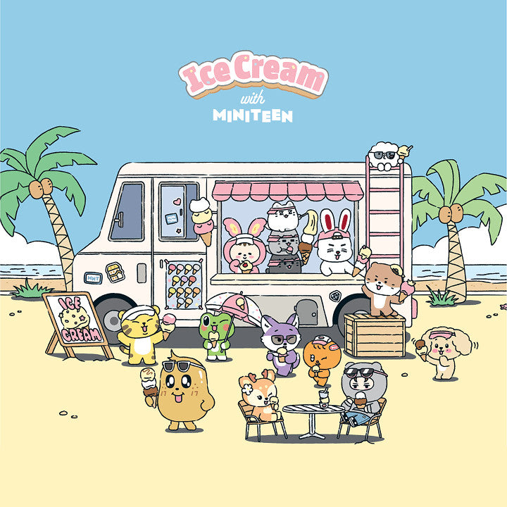 SEVENTEEN MINITEEN Ice Cream Official MD - Face Keyring