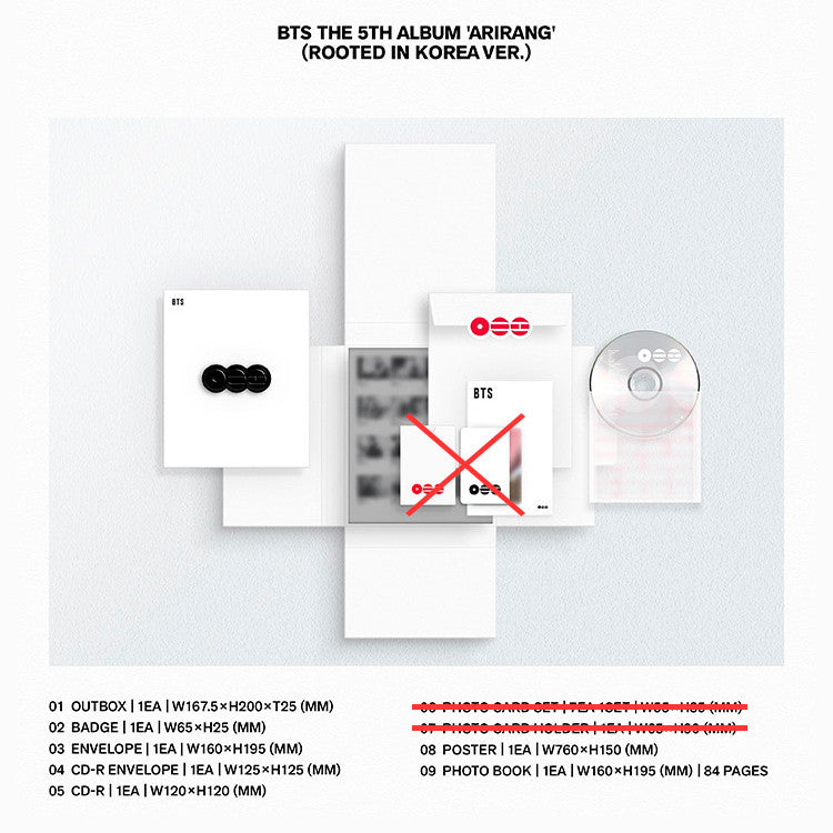 [UNSEALED] BTS 5th Album ARIRANG Standard Version (No Photocards) (Rooted in Korea | Rooted in Music