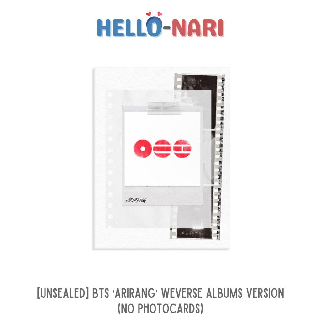 [UNSEALED] BTS 5th Album ARIRANG WeVerse Albums Version (QR Card only) (No Photocards)