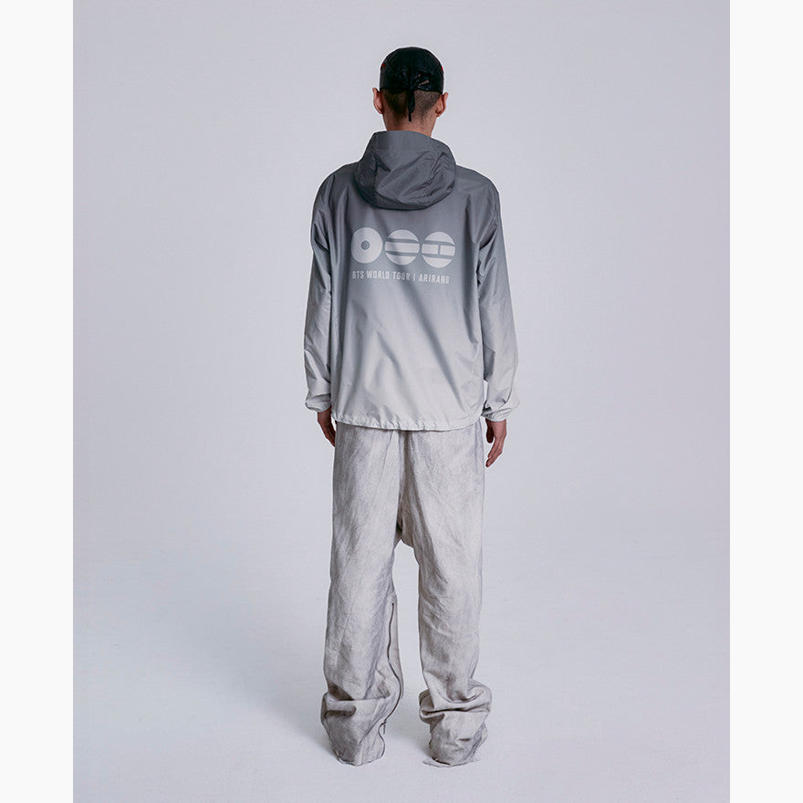 BTS Official Arirang Tour Merch - Wind Jacket (Gray | Global)